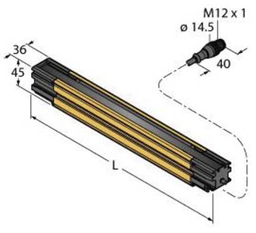 Turck Lichtvorhang SLLCE14-1610P8 Schutzfeldhöhe 1610mm von Turck