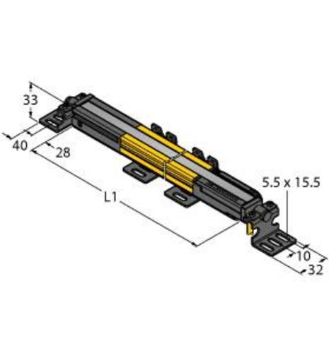 Turck Lichtvorhang SLPVAP14-270P88 Schutzfeldhöhe 270mm von Turck