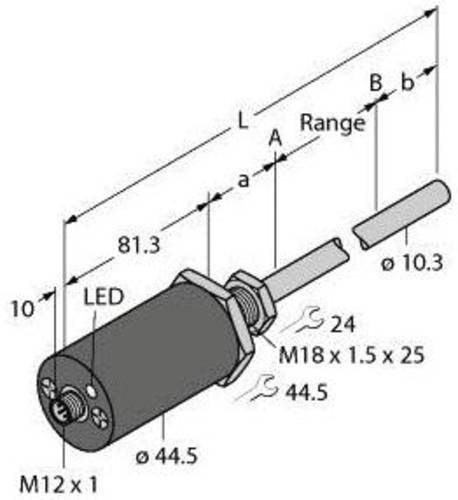 Turck Linearwegsensor LTX1100M-F10-LI0-X3-H1151 von Turck