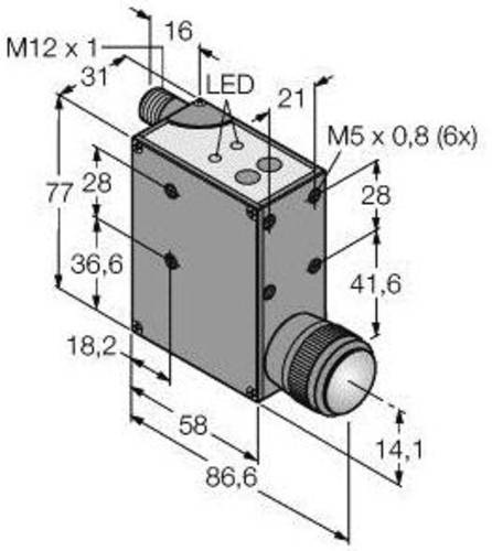 Turck Lumineszenztaster QL56M6XD40BQ 3081328 1St. von Turck