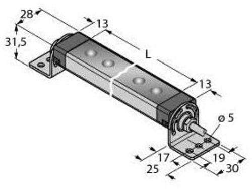 Turck Maschinen-LED-Leuchte WLS28-2XUV395-285S 650lm (L x B) 323.5mm x 28mm 1St. von Turck