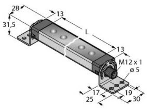 Turck Maschinen-LED-Leuchte WLS28-2XUV395-570XQ 1300lm (L x B) 609mm x 28mm 1St. von Turck