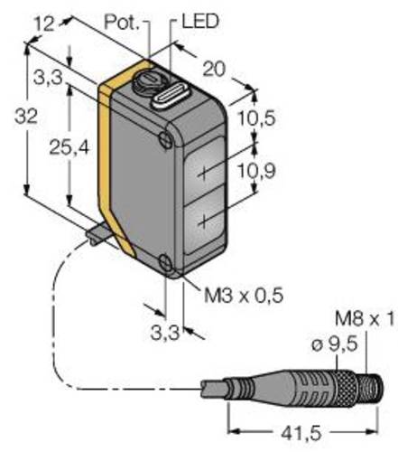 Turck Reflexions-Lichtschranke Q20NLVQ 3078216 1St. von Turck