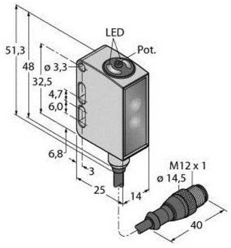 Turck Reflexions-Lichtschranke QM26EPXLPCQ5 3028727 1St. von Turck