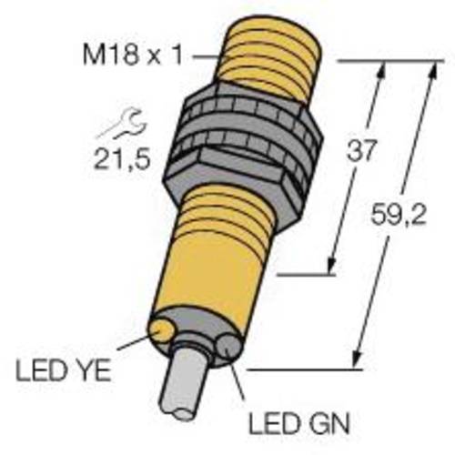 Turck Reflexions-Lichtschranke S18AW3LP W/30' 3033948hellschaltend 1St. Turck Reflexions-Lichtschranke S18AW3LP W/30' 3033948hellschaltend 1St. von Turck