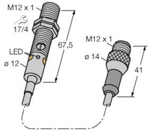 Turck Reflexions-Lichttaster M12PFF75QPMA 3078234 1St. von Turck