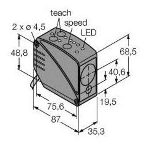 Turck Reflexions-Lichttaster PNP, Schließer LT3PI von Turck