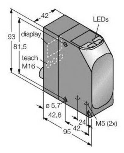 Turck Reflexions-Lichttaster PNP, Schließer LT7PIDQ von Turck