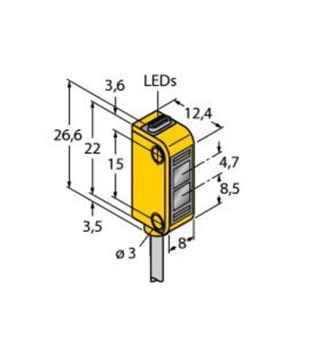 Turck Reflexions-Lichttaster Q12RB6FF30 W/30 3072115 1St. von Turck