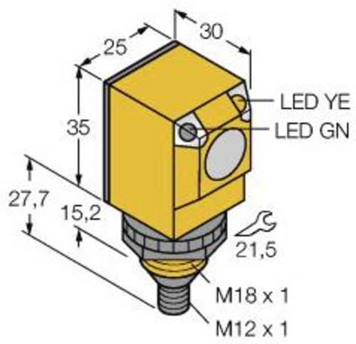 Turck Reflexions-Lichttaster Q25AW3FF50Q3 3036963hellschaltend 1St. Turck Reflexions-Lichttaster Q25AW3FF50Q3 3036963hellschaltend 1St. von Turck