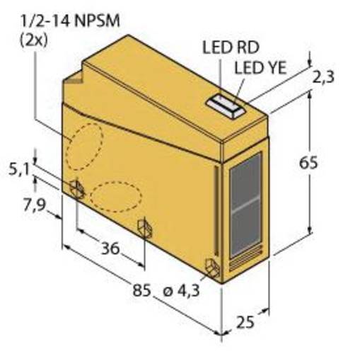 Turck Reflexions-Lichttaster Q85BB62D-T9-B 3034270 1St. von Turck