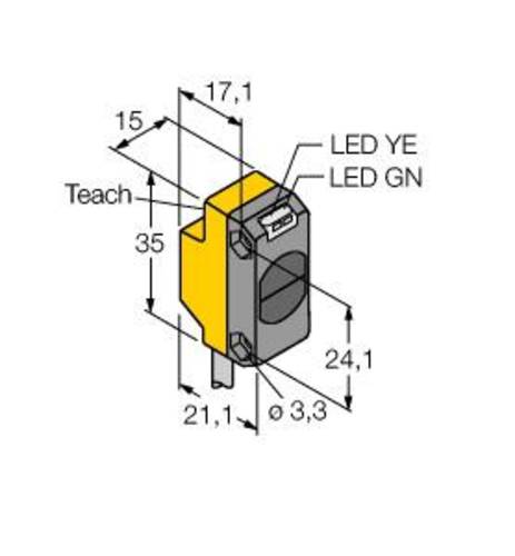 Turck Reflexions-Lichttaster QS18EP6DB W/30 3068764 1St. von Turck