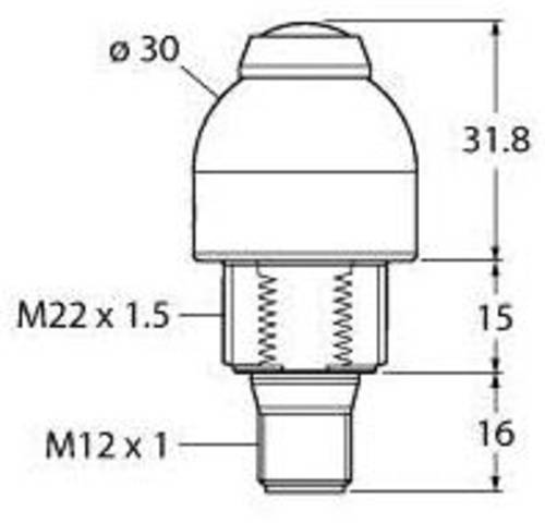 Turck Rundumleuchte K30LWYBPPB2Q 3087144 Dauerlicht von Turck