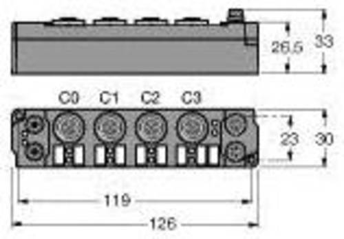 Turck SNNE-0404D-0002 6824190 Sensor/Aktorbox passiv 1St. von Turck