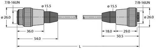 Turck U-00343 Sensor-/Aktor-Steckverbinder, konfektioniert 1St. von Turck