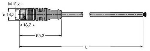 Turck U0302-03 Sensor-/Aktor-Steckverbinder, konfektioniert 1St. von Turck