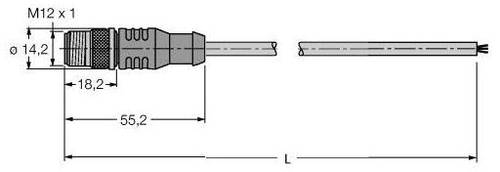 Turck U0340-3 Sensor-/Aktor-Steckverbinder, konfektioniert 1St. von Turck