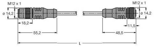 Turck U0350-1 Sensor-/Aktor-Steckverbinder, konfektioniert 1St. von Turck