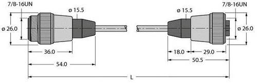 Turck U0975-73 Sensor-/Aktor-Steckverbinder, konfektioniert 1St. von Turck