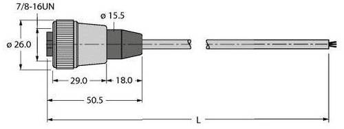 Turck U2027 Sensor-/Aktor-Steckverbinder, konfektioniert 1St. von Turck