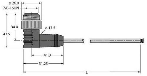 Turck U2665-15 Sensor-/Aktor-Steckverbinder, konfektioniert 1St. von Turck