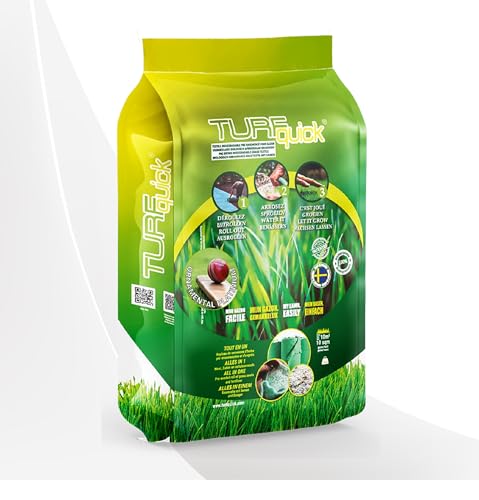 TurfQuick Grass Seed Mat 10 m² - Ornamental Premium Lawn Seed Mixture - Roll Out, Water & Watch It Grow - A Sustainable Solution for Easy Establishment TurfQuick Grass Seed Mat 10 m² - Ornamental Premium Lawn Seed Mixture - Roll Out, Water & Watch It Grow - A Sustainable Solution for Easy Establishment von Turfquick