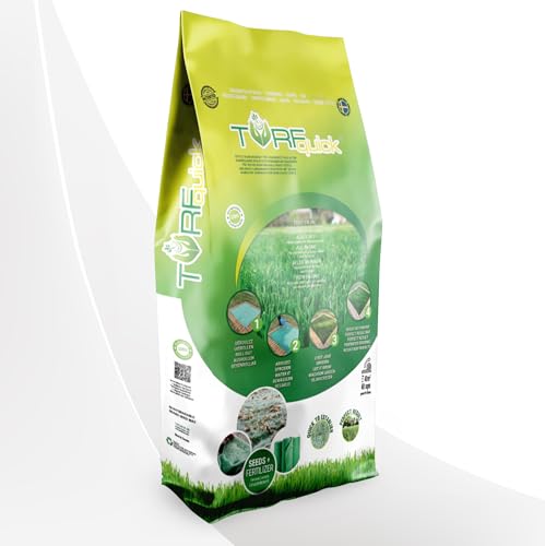 TurfQuick Grass Seed Mat 40 m² - Ornamental Premium Lawn Seed Mixture - Roll Out, Water & Watch It Grow - A Sustainable Lawn Solution for Easy Establishment TurfQuick Grass Seed Mat 40 m² - Ornamental Premium Lawn Seed Mixture - Roll Out, Water & Watch It Grow - A Sustainable Lawn Solution for Easy Establishment von Turfquick