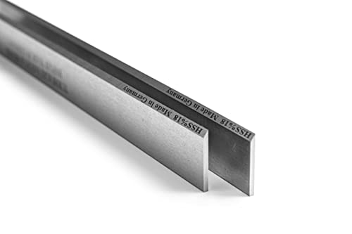 2 Stück Hobelmesser 320 x 18 x 3 mm HSS%18 Wolfram hohe Qualität von Turmfalke Sägen&Messer