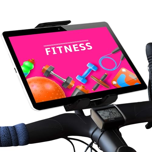 Tablet halterung fahrrad crosstrainer heimtrainer kompatibel mit iPad gültige Lenker aller Art und Fahrräder von Turnaroundtech