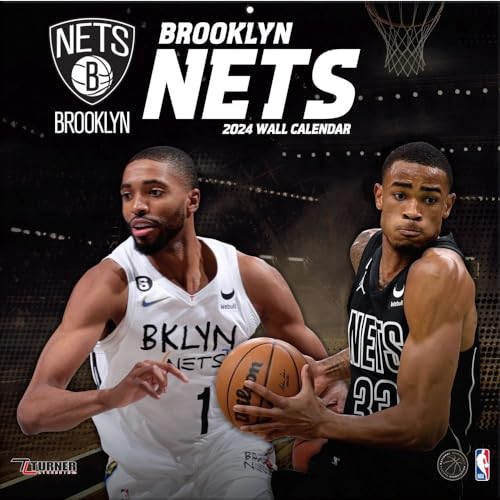 Brooklyn Nets - NBA - 30,5 x 30,5 cm Wandkalender 2024 von Turner Licensing