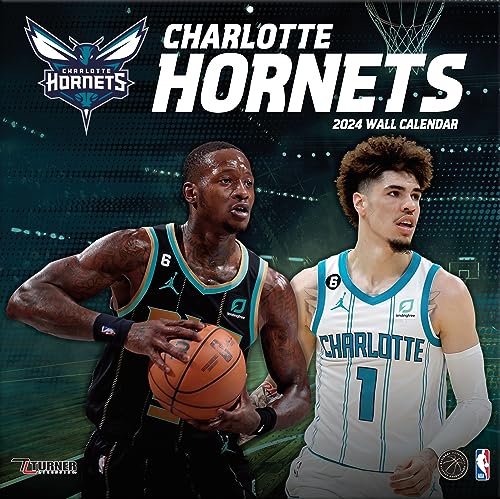 Charlotte Hornets - NBA - 30,5 x 30,5 cm Wandkalender 2024 von Turner Licensing