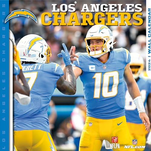 Los Angeles Chargers - NFL - 30,5 x 30,5 cm Wandkalender 2024 von Turner Licensing
