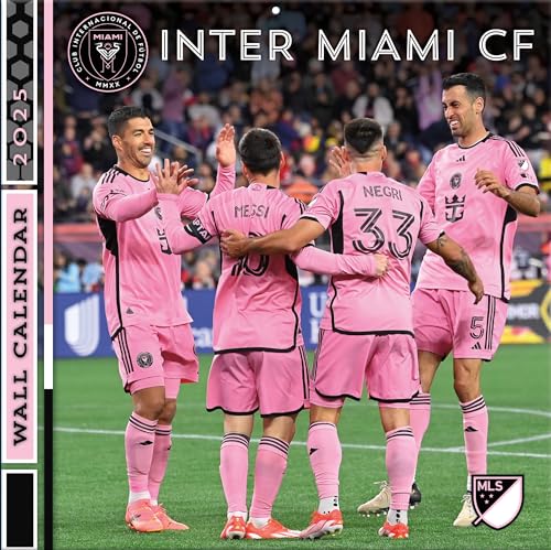 Turner-Sport-Wandkalender 25998012217 Inter Miami FC 2025, 30,5 x 30,5 cm von Turner Licensing
