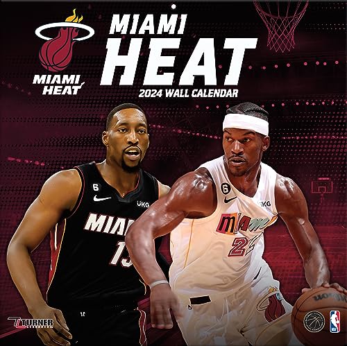 Miami Heat - NBA - 30,5 x 30,5 cm Wandkalender 2024 von Turner Licensing