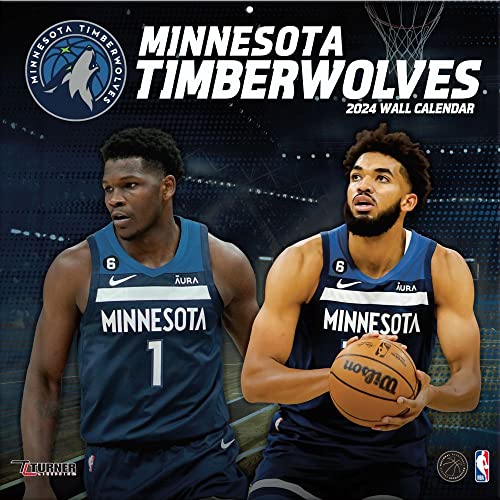 Minnesota Timberwolves - NBA - 30,5 x 30,5 cm Wandkalender 2024 von Turner Licensing