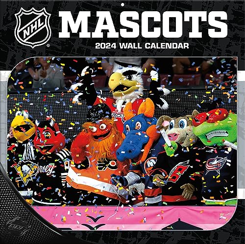 NHL Mascots - NHL - 30,5 x 30,5 cm Wandkalender 2024 von Turner Licensing