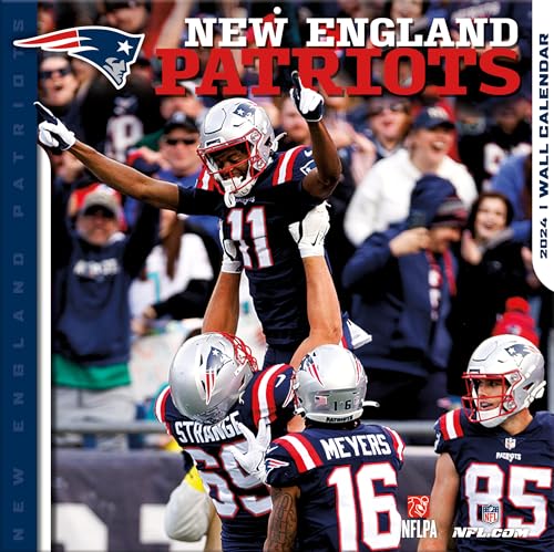 New England Patriots - NFL - 30,5 x 30,5 cm Wandkalender 2024 von Turner Licensing