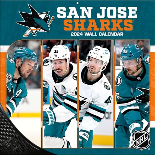 San Jose Sharks - NHL - 30,5 x 30,5 cm Wandkalender 2024 von Turner Licensing