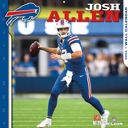 Spieler Wandkalender 2024-30,5 x 30,5 cm - Motiv: NFL - Buffalo Bills - Josh Allen von Turner Licensing
