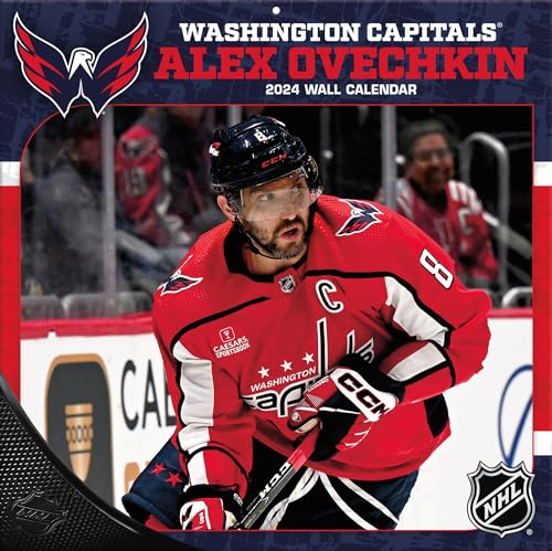 Washington Capitals, Alex Ovechkin - NHL - 30,5 x 30,5 cm Spieler-Wandkalender 2024 von Turner Licensing