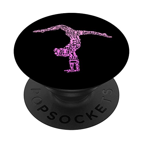 Turnen Turnerin Gymnastik Kinder Mädchen Damen PopSockets Klebender PopGrip von Turner & Turnerin Designs & Geschenke