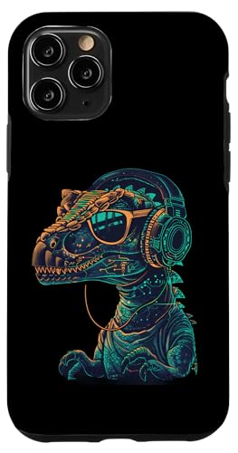Dinosaurier DJ Musik Kopfhörer Techno DJ T-Rex EDM Dance Club Hülle für iPhone 11 Pro Dinosaurier DJ Musik Kopfhörer Techno DJ T-Rex EDM Dance Club Hülle für iPhone 11 Pro von Turntable DJ Music Animals