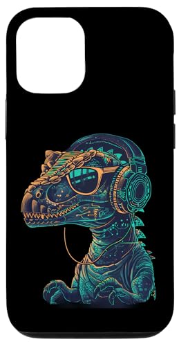 Dinosaurier DJ Musik Kopfhörer Techno DJ T-Rex EDM Dance Club Hülle für iPhone 12/12 Pro Dinosaurier DJ Musik Kopfhörer Techno DJ T-Rex EDM Dance Club Hülle für iPhone 12/12 Pro von Turntable DJ Music Animals