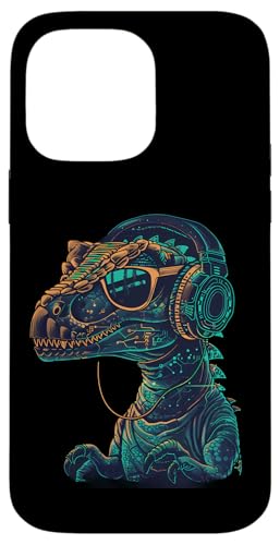Dinosaurier DJ Musik Kopfhörer Techno DJ T-Rex EDM Dance Club Hülle für iPhone 14 Pro Max Dinosaurier DJ Musik Kopfhörer Techno DJ T-Rex EDM Dance Club Hülle für iPhone 14 Pro Max von Turntable DJ Music Animals