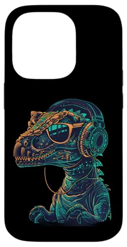 Dinosaurier DJ Musik Kopfhörer Techno DJ T-Rex EDM Dance Club Hülle für iPhone 14 Pro Dinosaurier DJ Musik Kopfhörer Techno DJ T-Rex EDM Dance Club Hülle für iPhone 14 Pro von Turntable DJ Music Animals