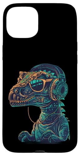 Dinosaurier DJ Musik Kopfhörer Techno DJ T-Rex EDM Dance Club Hülle für iPhone 15 Plus Dinosaurier DJ Musik Kopfhörer Techno DJ T-Rex EDM Dance Club Hülle für iPhone 15 Plus von Turntable DJ Music Animals