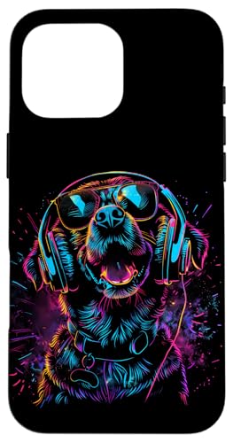 Dog DJ EDM House Music Techno Musik Kopfhörer Beatmaker Hülle für iPhone 16 Pro Max Dog DJ EDM House Music Techno Musik Kopfhörer Beatmaker Hülle für iPhone 16 Pro Max von Turntable DJ Music Animals