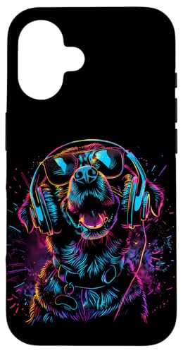 Dog DJ EDM House Music Techno Musik Kopfhörer Beatmaker Hülle für iPhone 16 Dog DJ EDM House Music Techno Musik Kopfhörer Beatmaker Hülle für iPhone 16 von Turntable DJ Music Animals