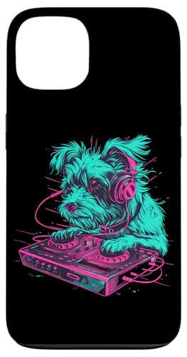 Dog Music DJ Artwork EDM Beatmaker Techno Plattenspieler DJ Hund Hülle für iPhone 13 von Turntable DJ Music Animals