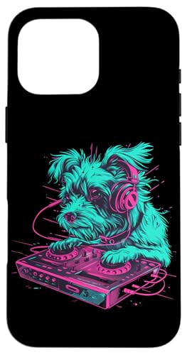 Dog Music DJ Artwork EDM Beatmaker Techno Plattenspieler DJ Hund Hülle für iPhone 16 Pro Max Dog Music DJ Artwork EDM Beatmaker Techno Plattenspieler DJ Hund Hülle für iPhone 16 Pro Max von Turntable DJ Music Animals